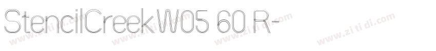 StencilCreekW05 60 R字体转换